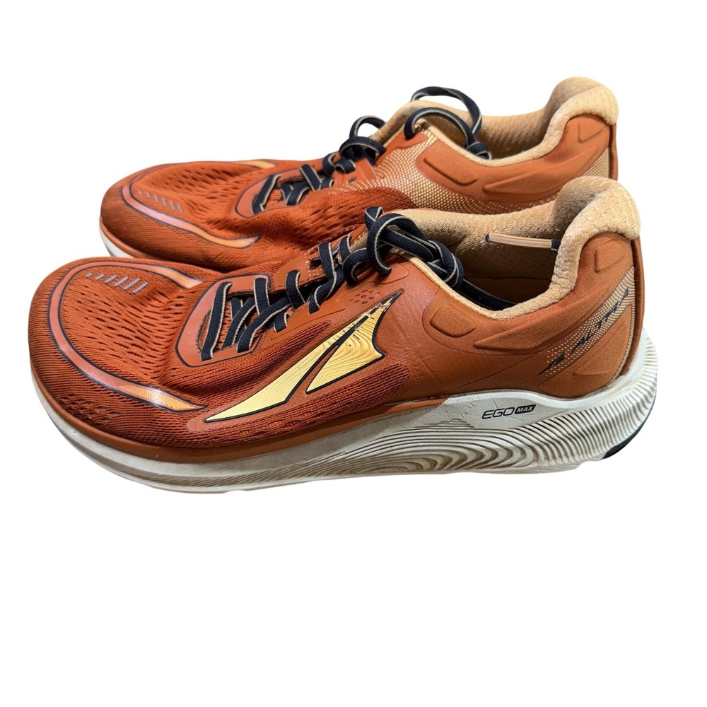 Altra Running Shoes Mens Orange Paradigm 6 EGO Max Zero Drop Stability Road